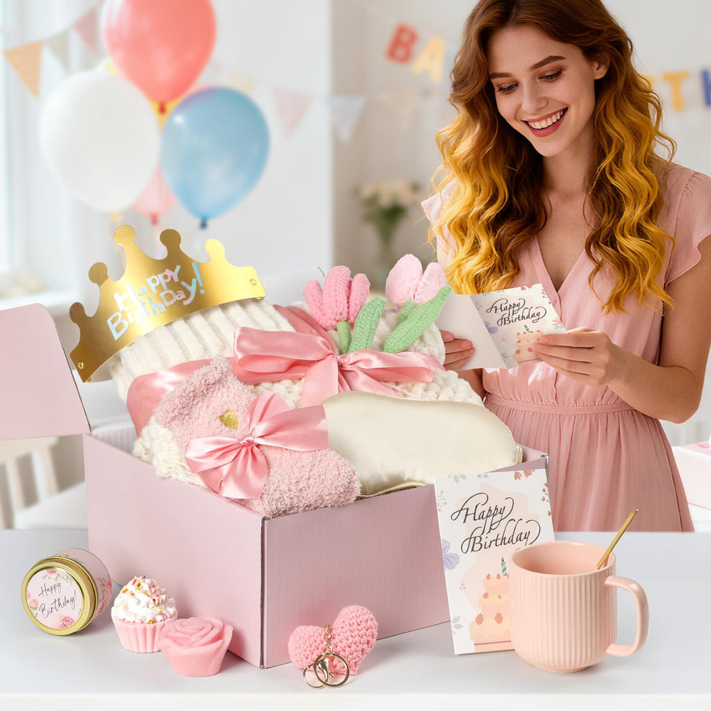 13PCS Spa Self Care Gift Basket Set Rose N110926
