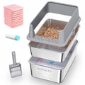 Stainless Steel Sifting Litter Box Q7232