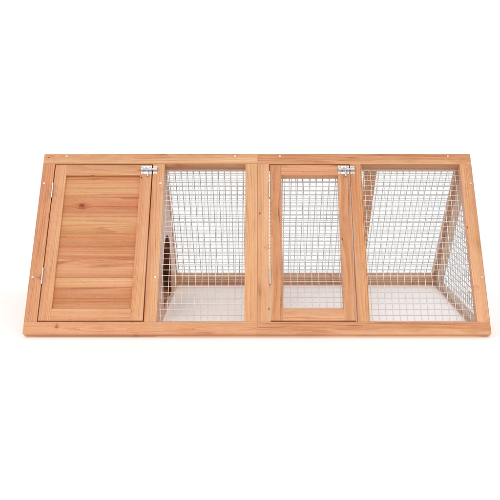 A-Frame Rabbit Hutch with Run Cage U8908