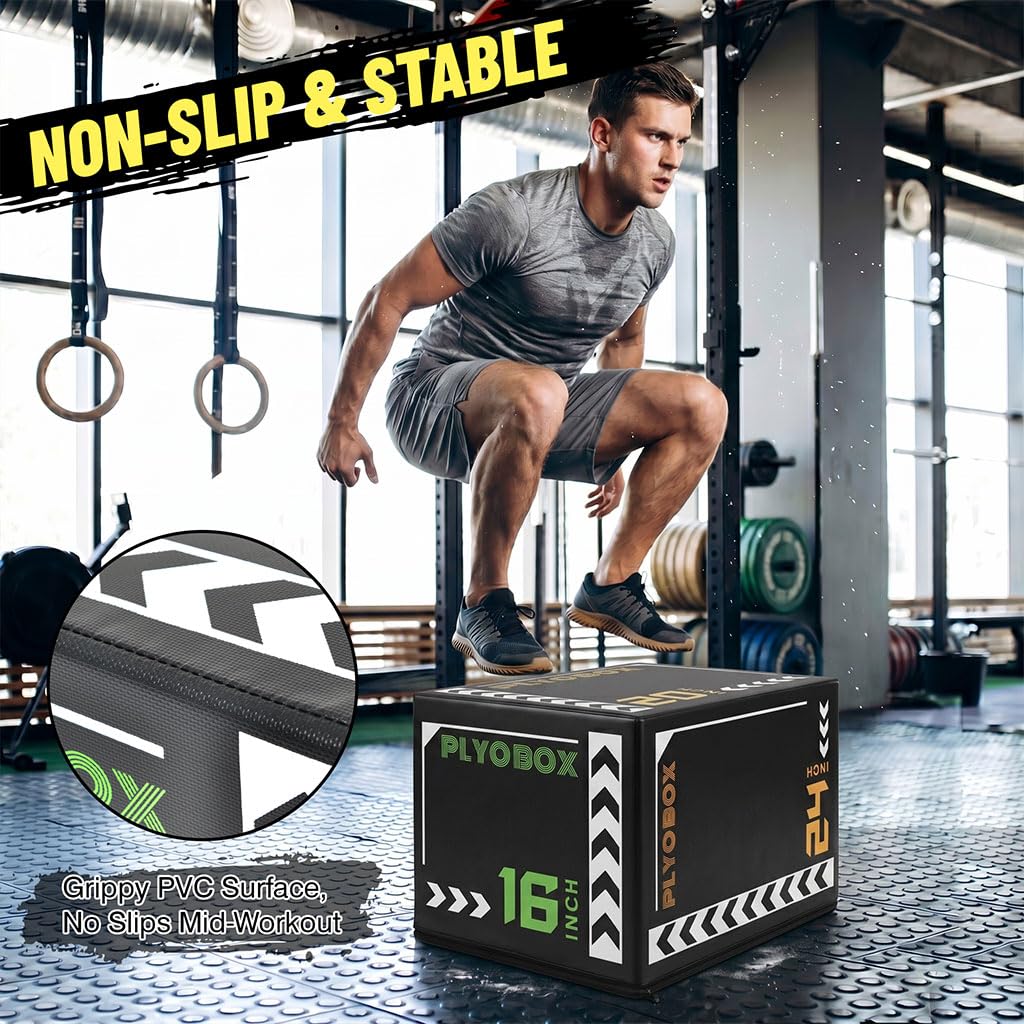 3-in-1 Foam Plyo Box with Non-Slip Cover P56560