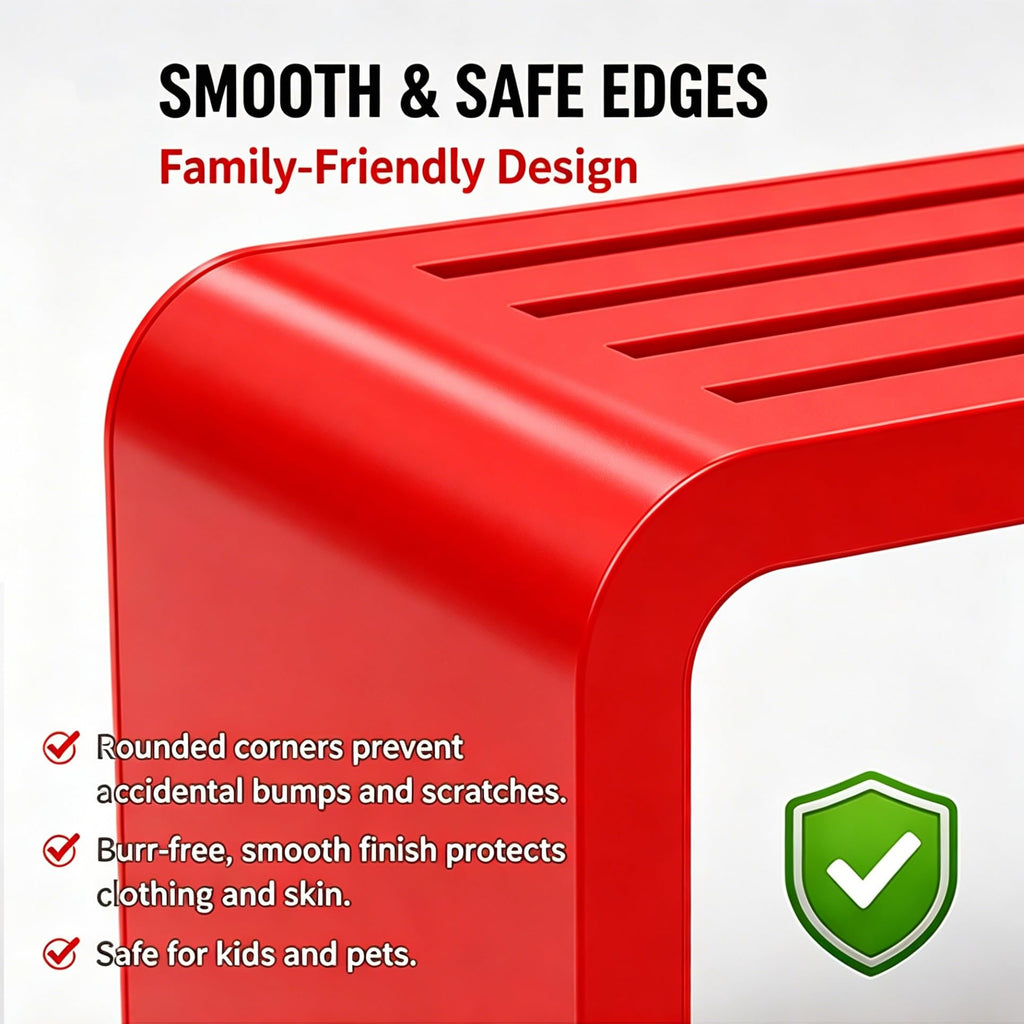 Red Metal Outdoor Patio Garden Bench 660lbs 39in Q3199