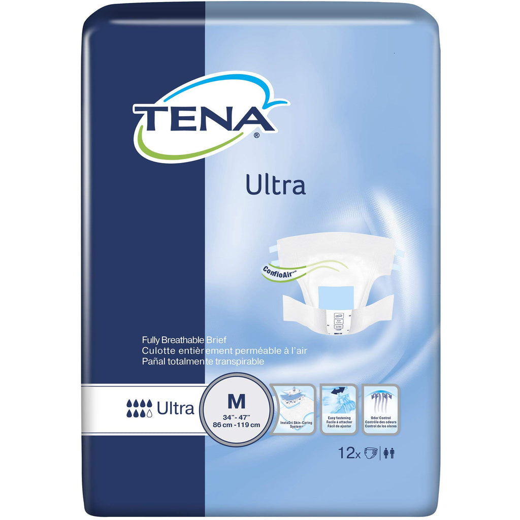 Medium Heavy Absorbency Unisex Briefs 12 ct K483