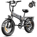 1400W 30MPH 48V 13AH Fat Tire Foldable Electric Bike S3362