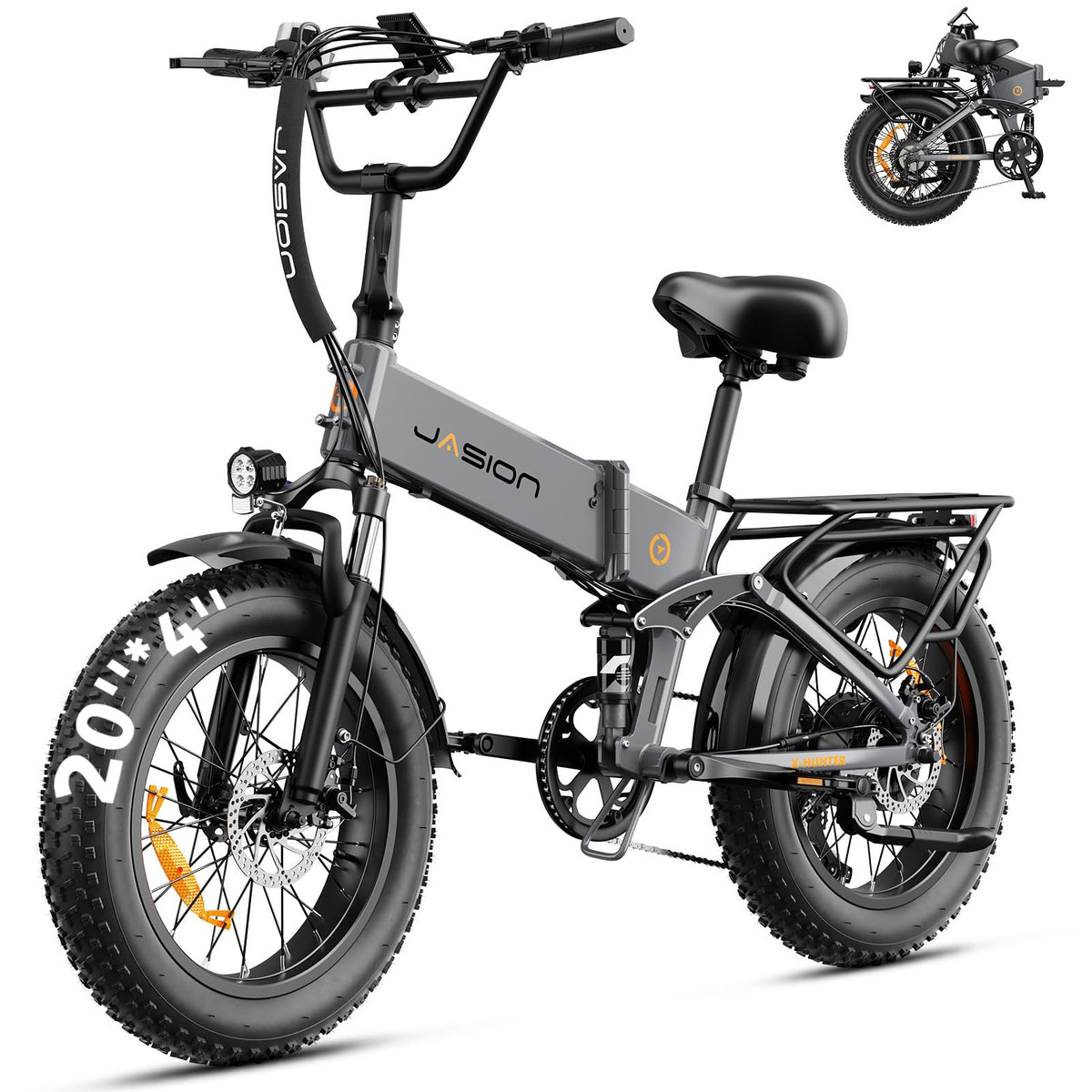 1400W 30MPH 48V 13AH Fat Tire Foldable Electric Bike S3362