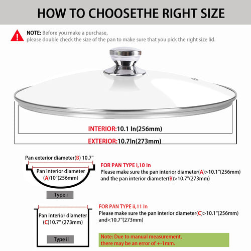 10 Inch Glass Pan Lid X70921