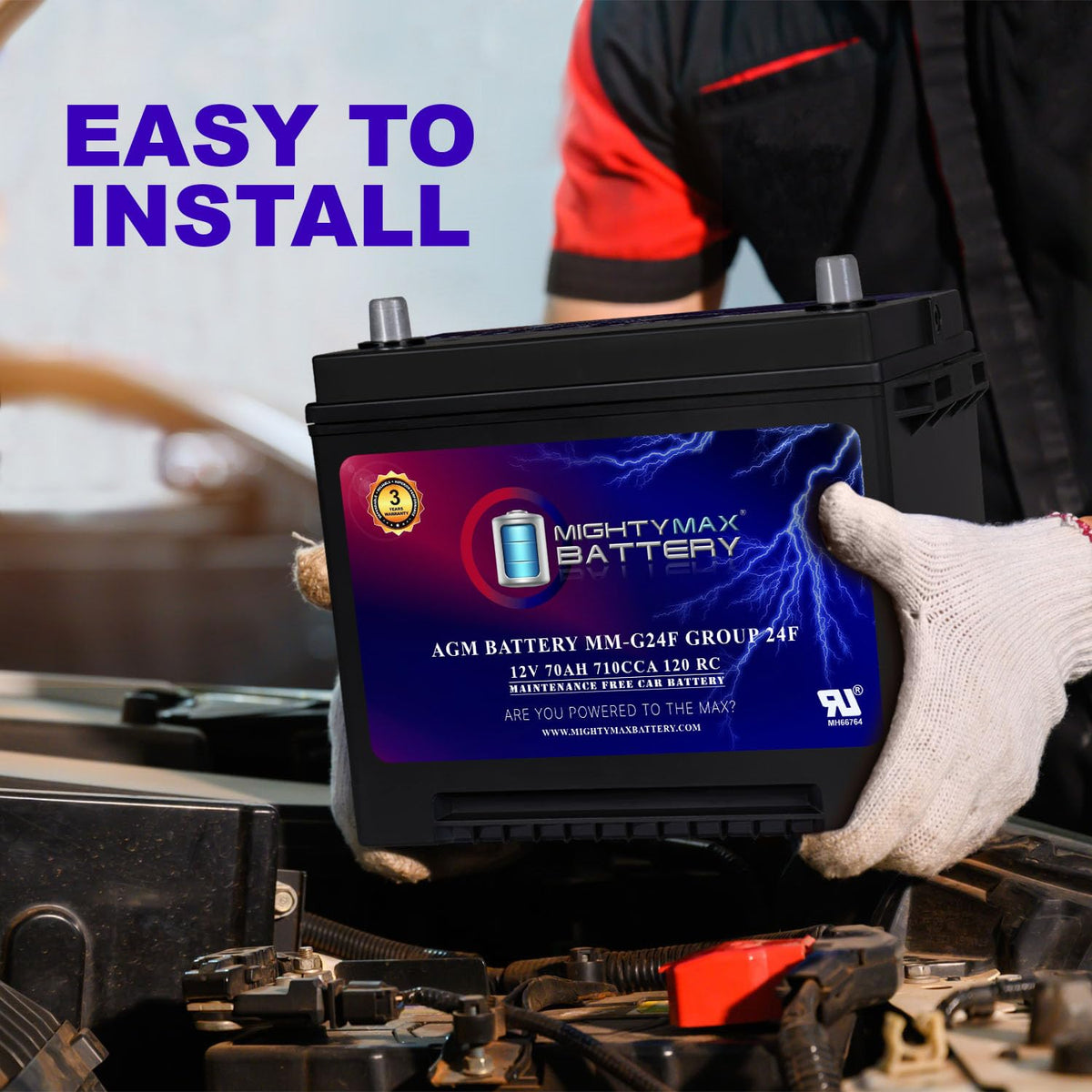 12V 70Ah AGM Replacement Battery K1376