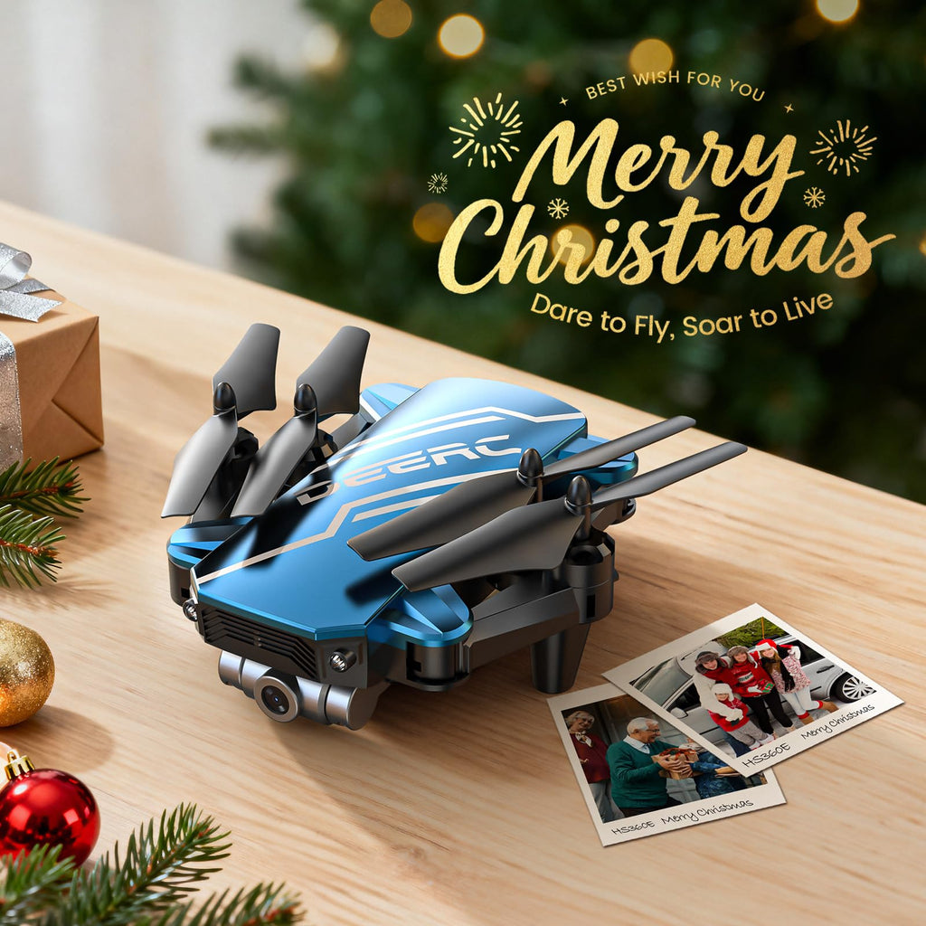 Mini Drone with 720P HD Camera Blue V4696