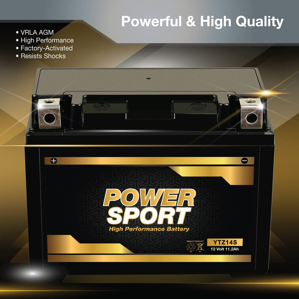 12V 11.2Ah SLA AGM Motorcycle Battery Y579
