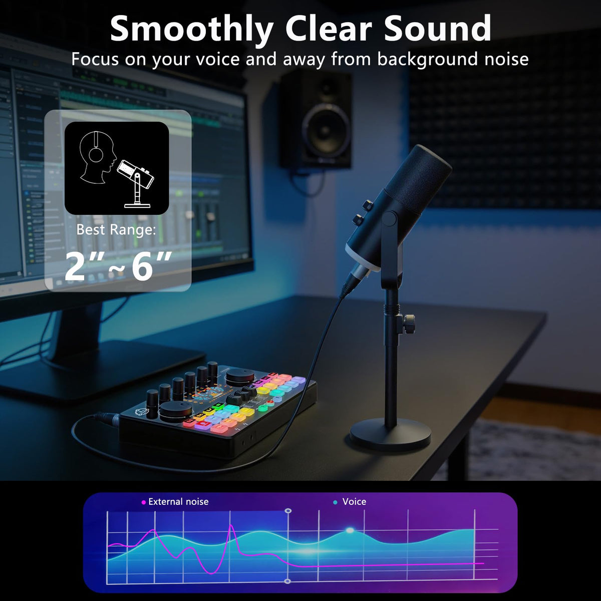 XLR/USB Dynamic Mic with Audio Interface G53864