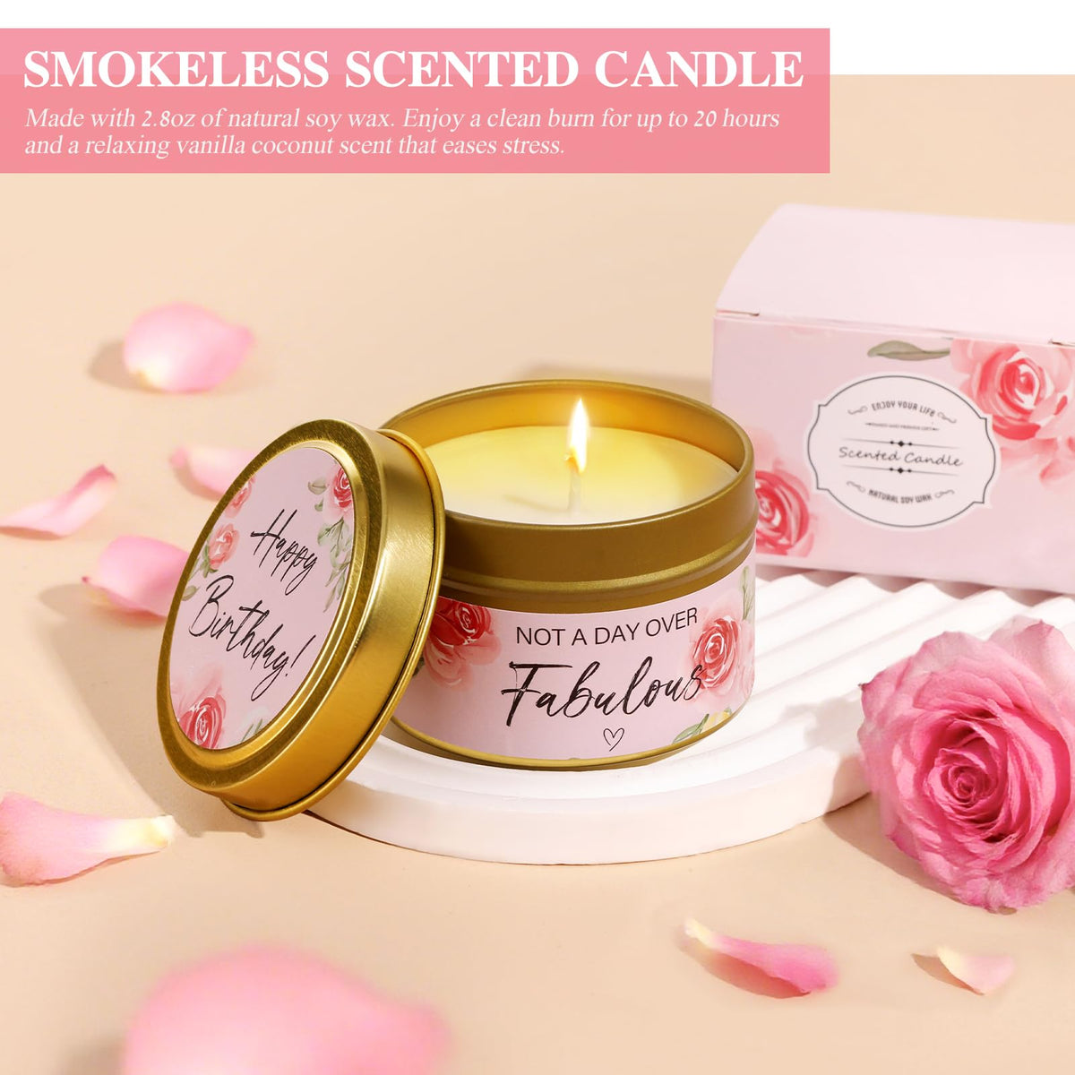 13PCS Spa Self Care Gift Basket Set Rose N110926
