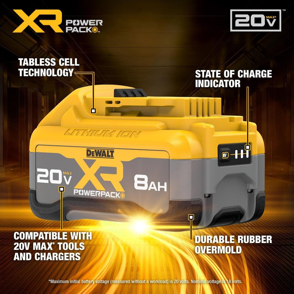 20V MAX XR 8Ah Lithium Ion Battery 2-Pack A154115