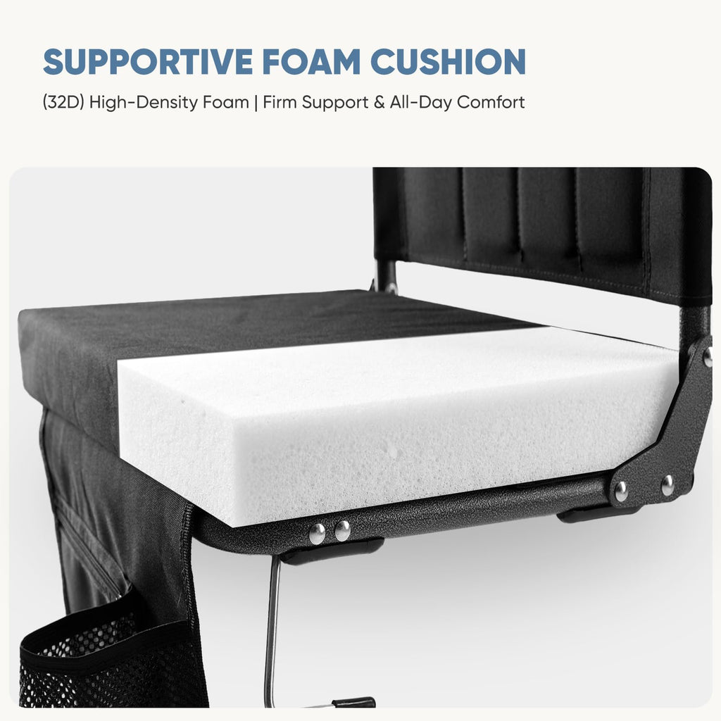 2-Pack Padded Stadium Seats with Back Support N8136