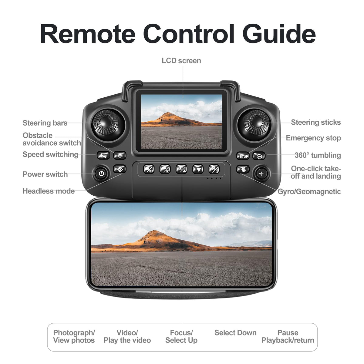 Foldable RC Drone with 720P HD Dual Camera F702