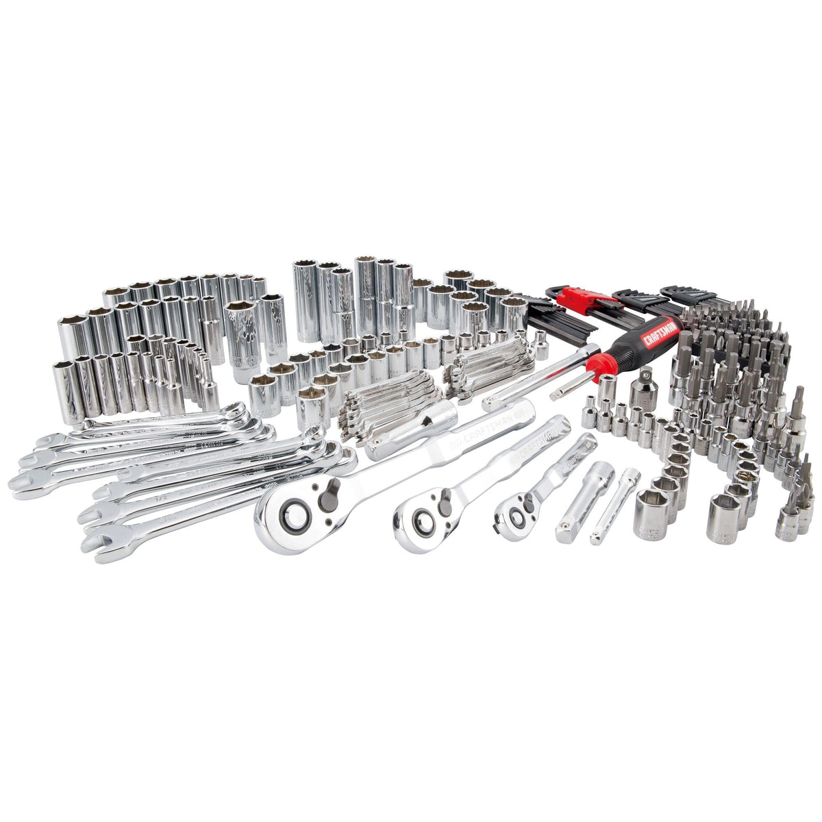 230 Pcs Mechanics Tool Set Socket Wrench Set with Toolbox L6147