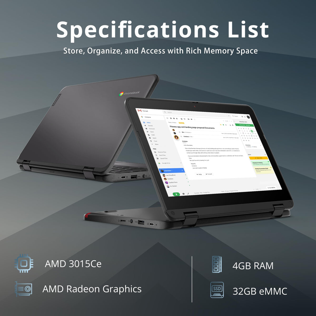 11.6" 2-in-1 Touchscreen Chromebook F27171