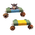 2 Pack Cage Platform with Rope and Pine Cone Decor G536