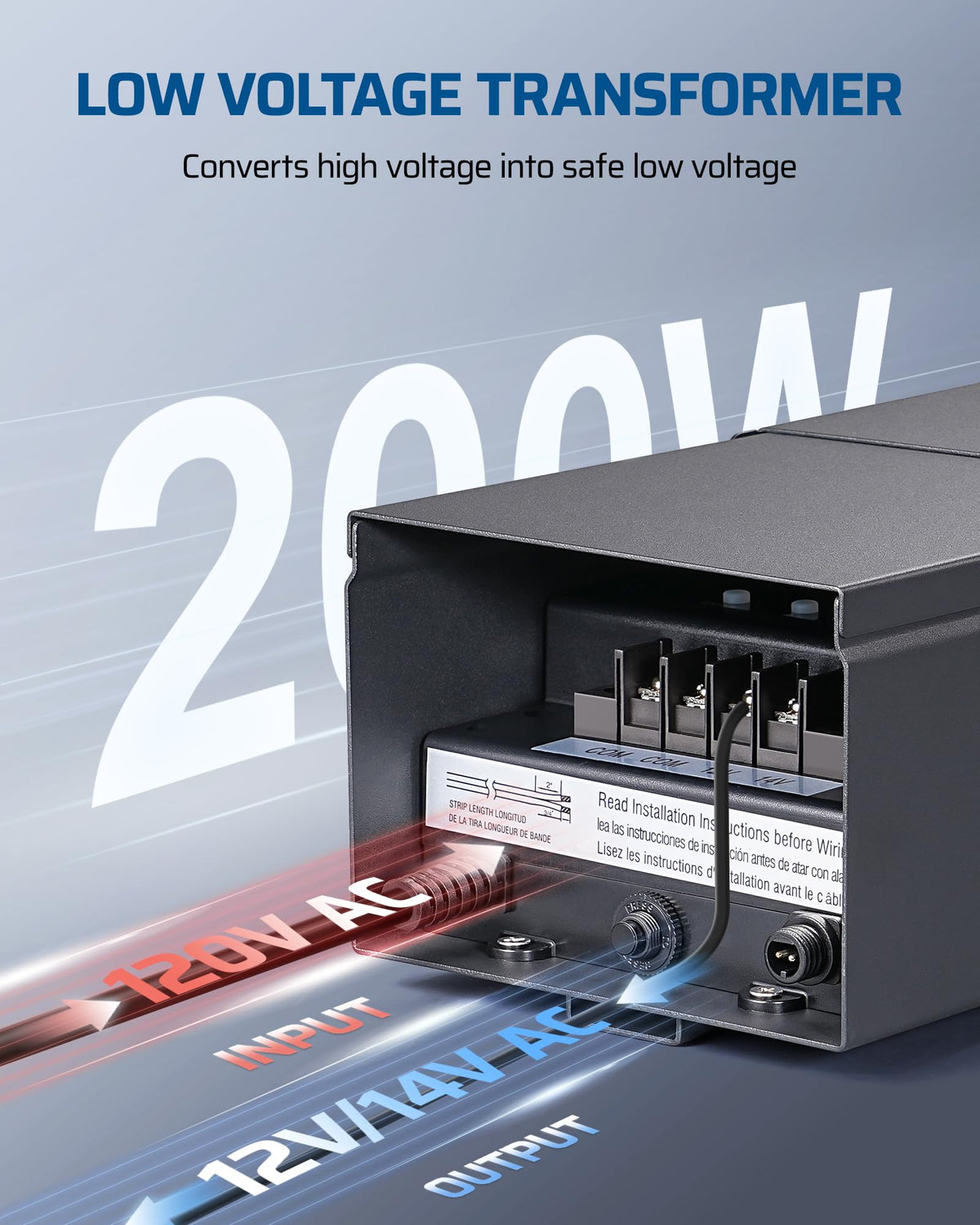 200W Low Voltage Landscape Lighting Transformer P743172