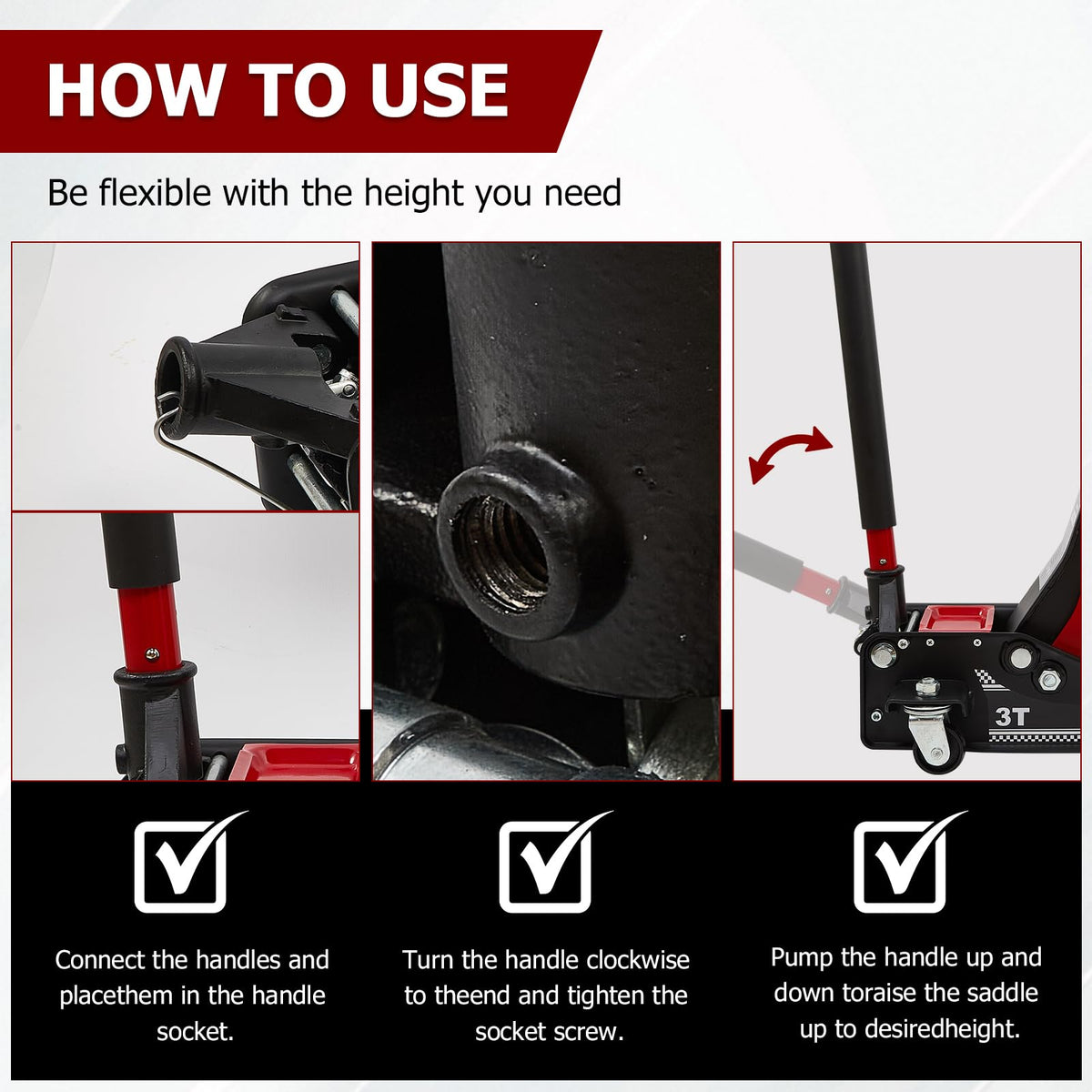 3 Ton Low Profile Steel Floor Jack C9784