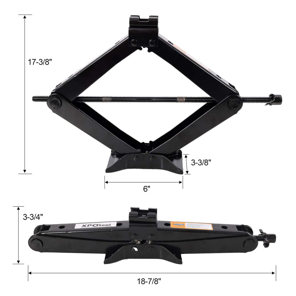 3 Ton Scissor Car Jack Kit with Wrench C25961