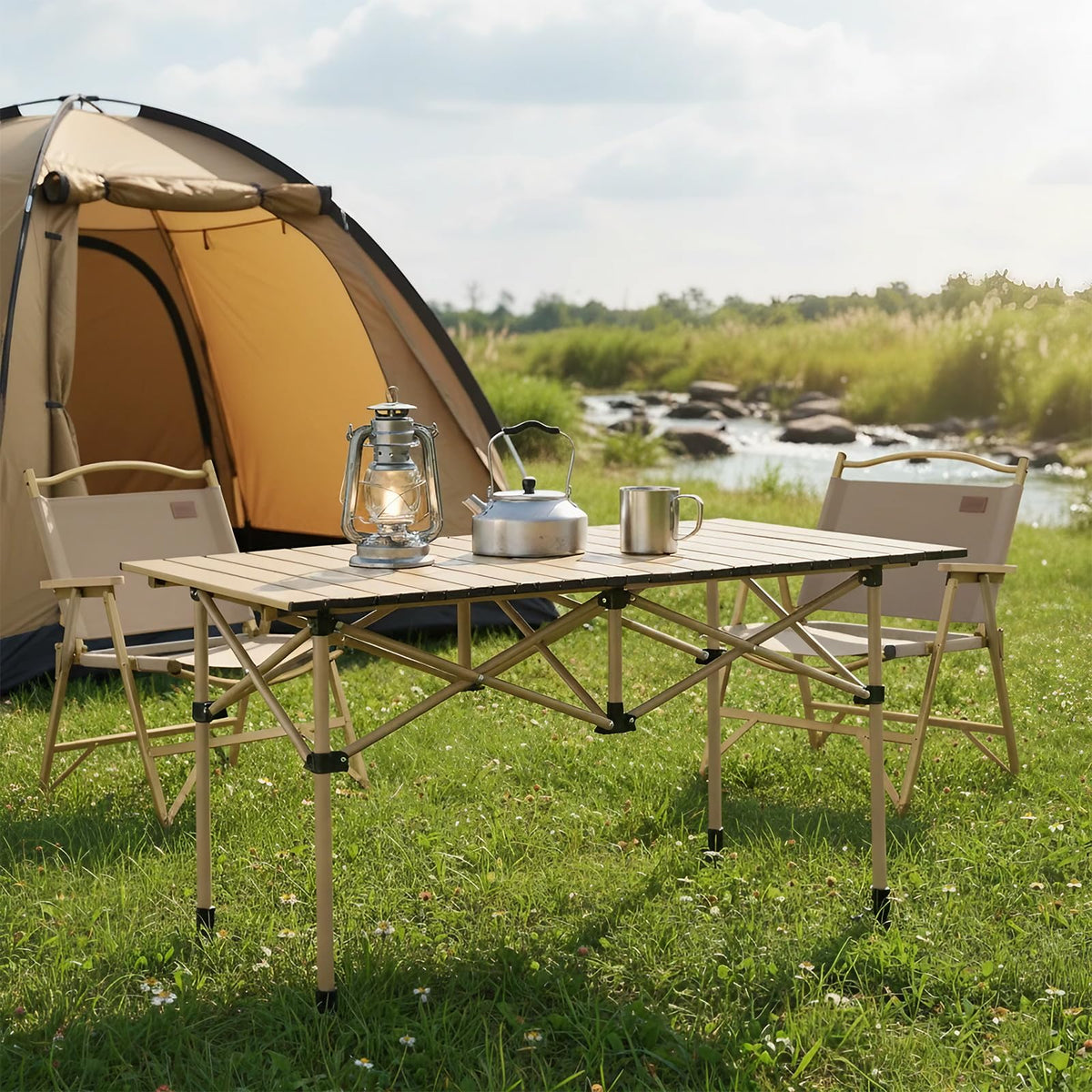Folding Camping Table with Carry Bag Q693713
