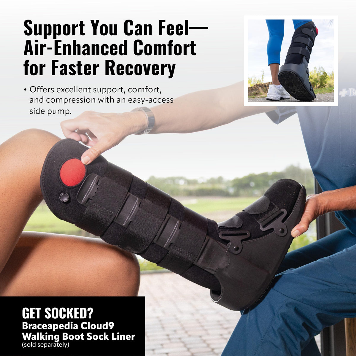 Fracture Boot Ankle Brace Large G729