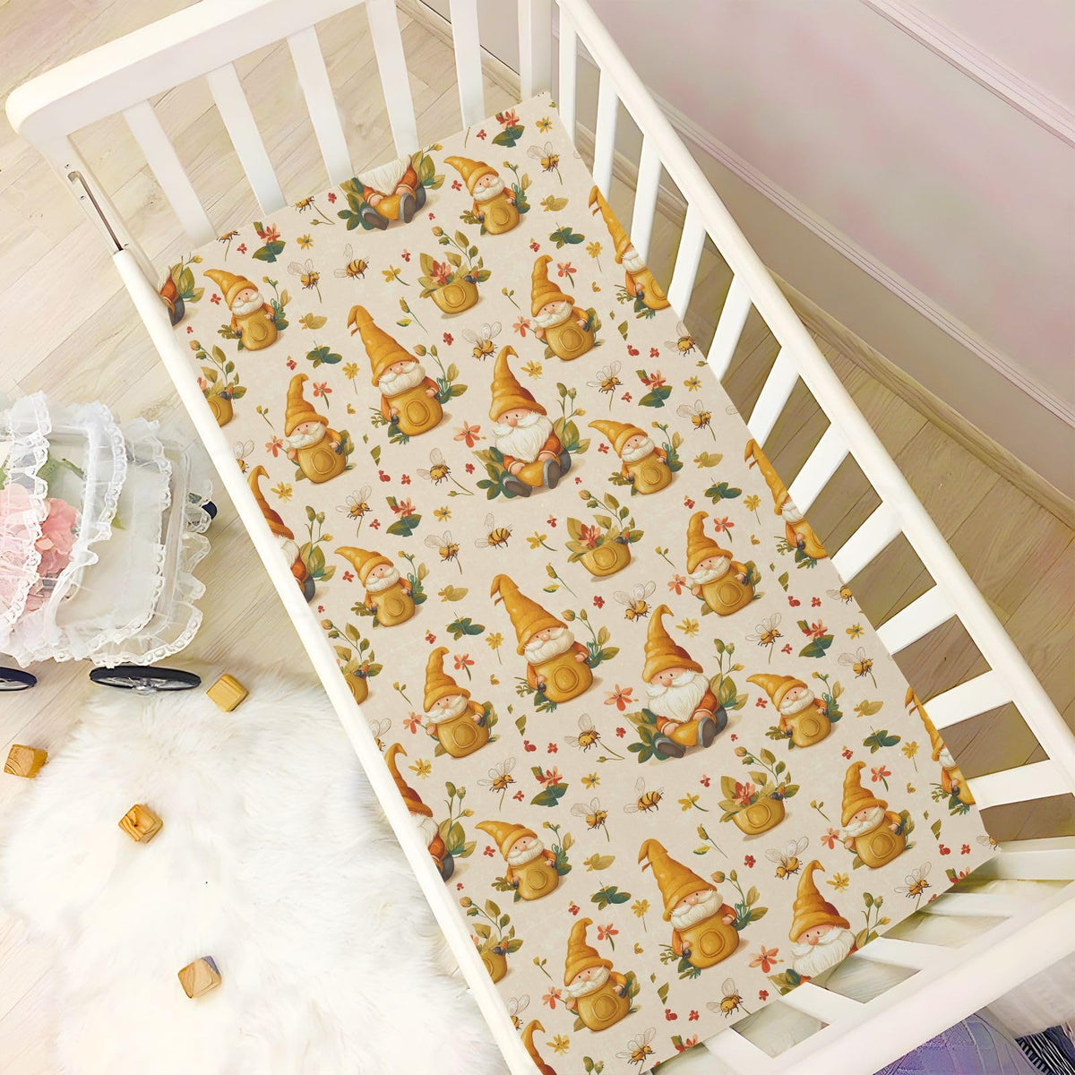 Soft Breathable Microfiber Crib Sheet D328