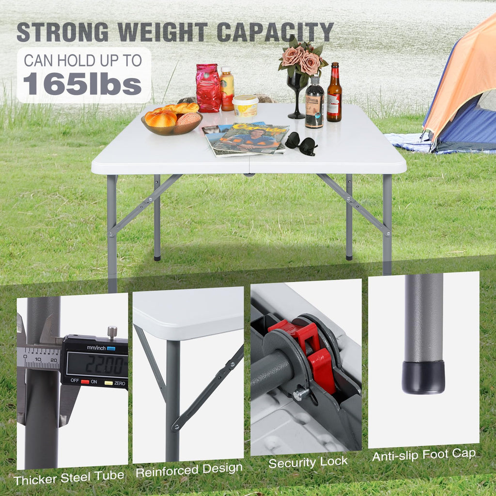 White Square Folding Card Table W925865