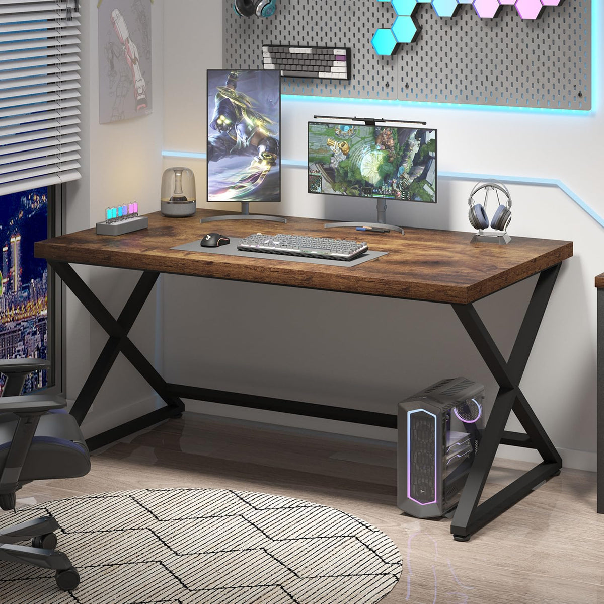 47" Rustic Brown Computer Desk R368153