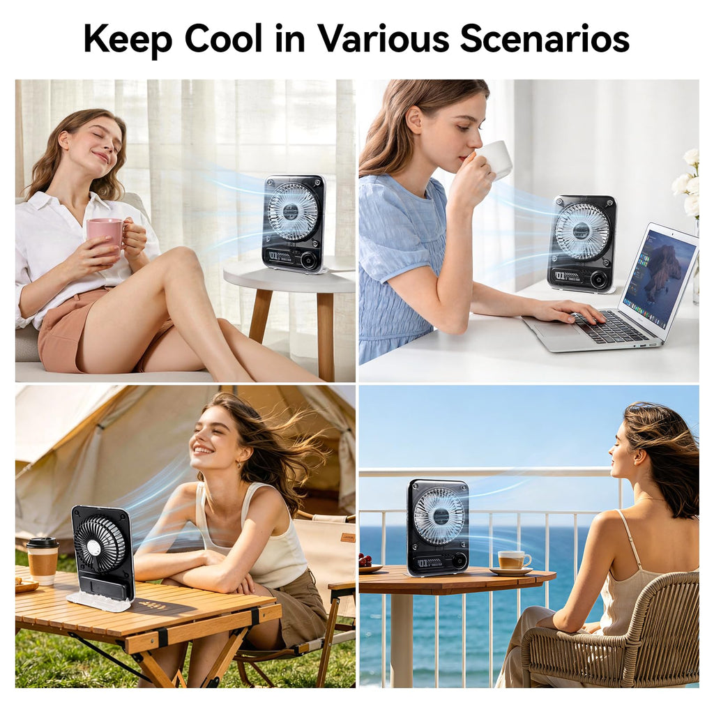 8.6 Inch Rechargeable Portable Desk Fan G6260