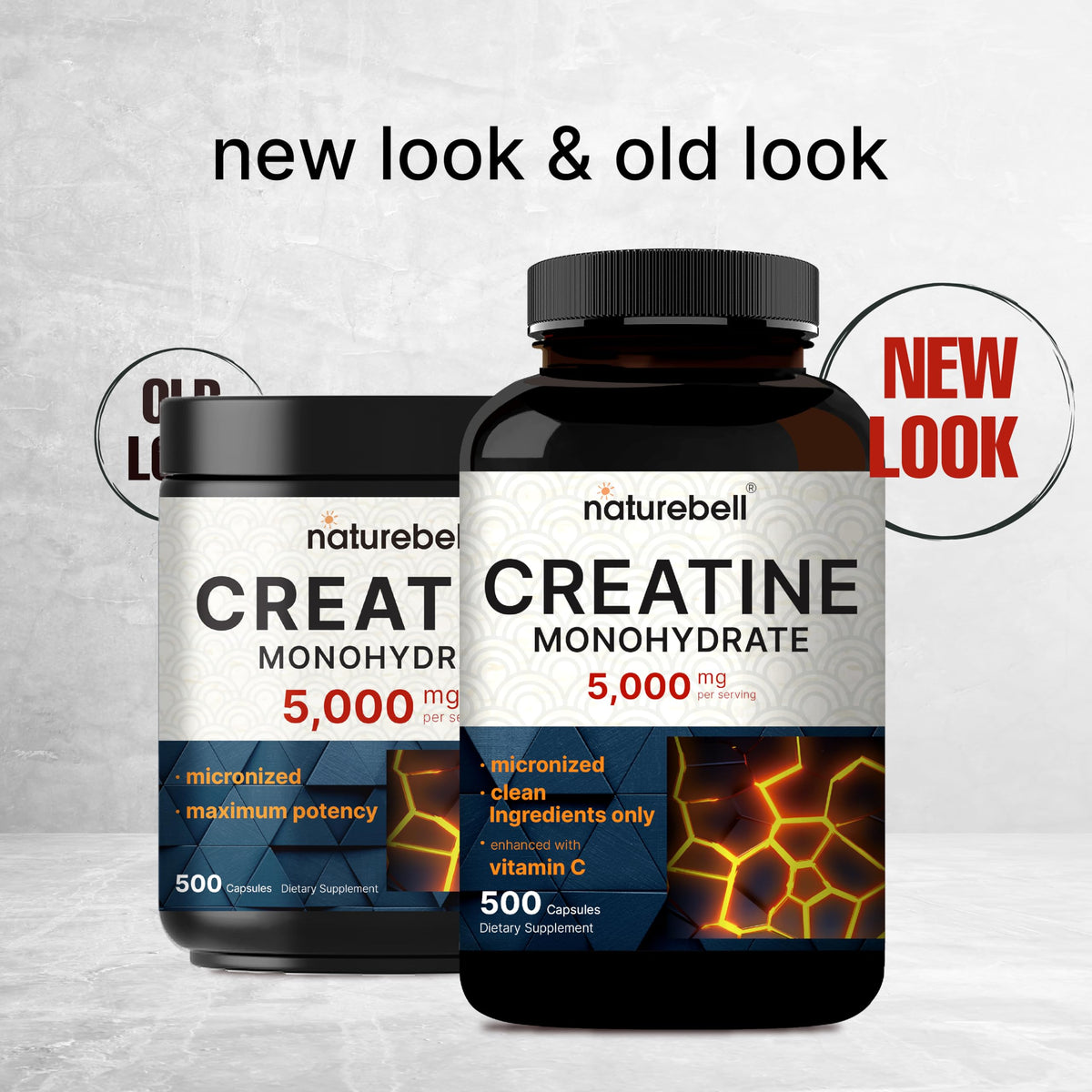 Micronized Unflavored Creatine Monohydrate Capsules 5,000mg 500 Count A162113