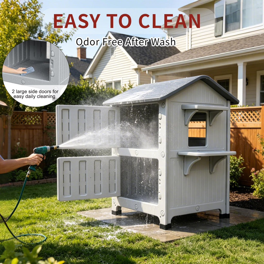 Insulated Outdoor Cat House W2432