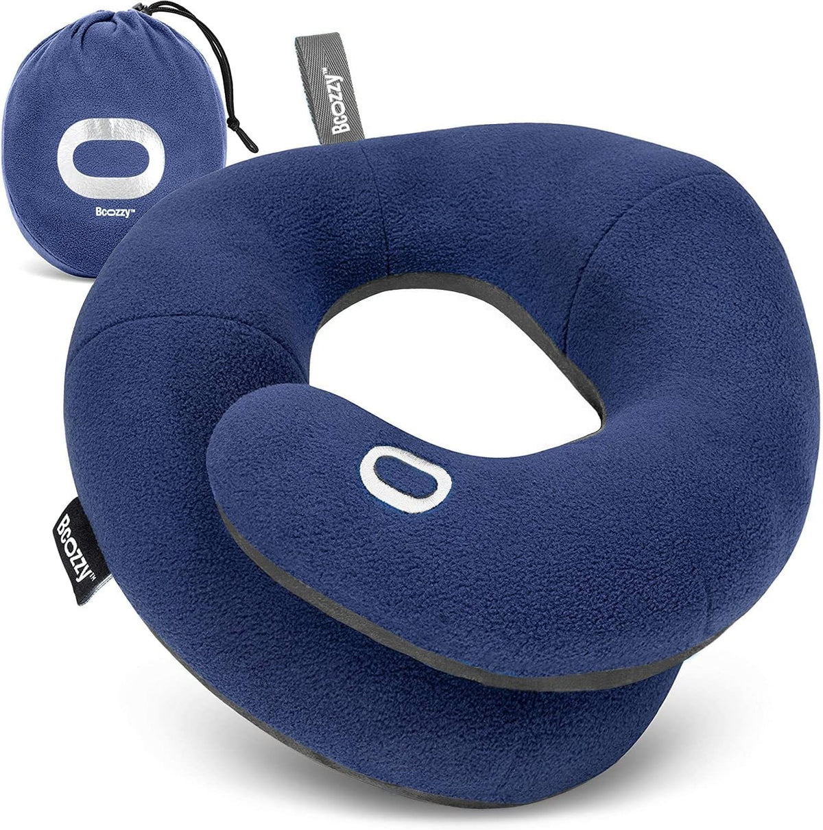 Soft Adjustable Travel Neck Pillow with Carry Bag O79791