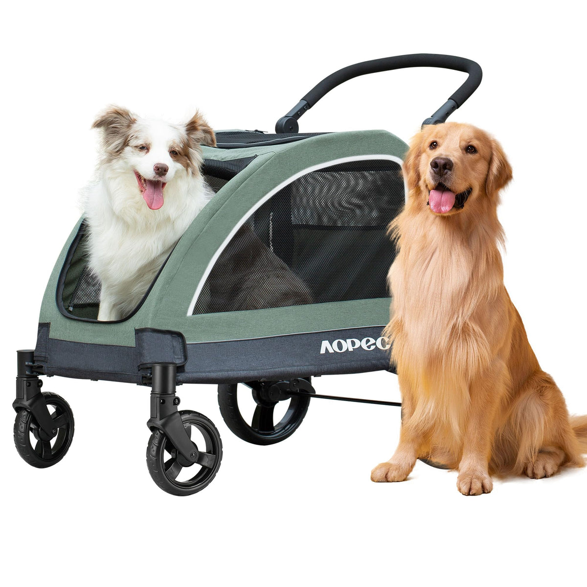 Green Dog Stroller 160 lbs Capacity K729014