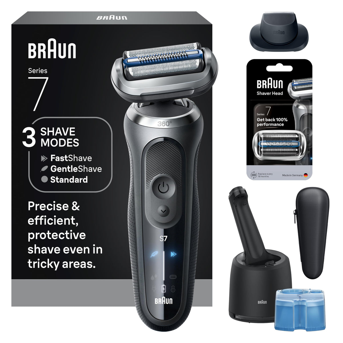 Electric Wet & Dry Foil Shaver with Travel Case W2320