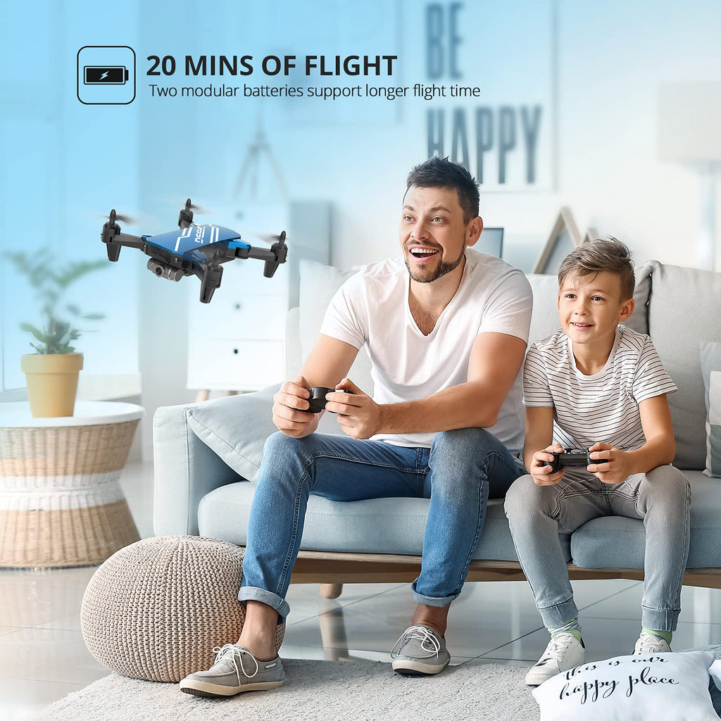 Mini Drone with 720P HD Camera Blue V4696