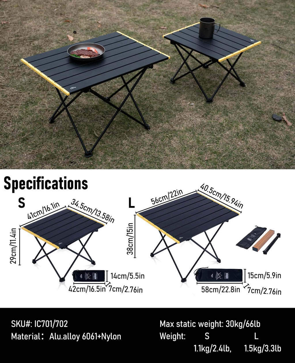 Ultralight Compact Camping Folding Table A77201