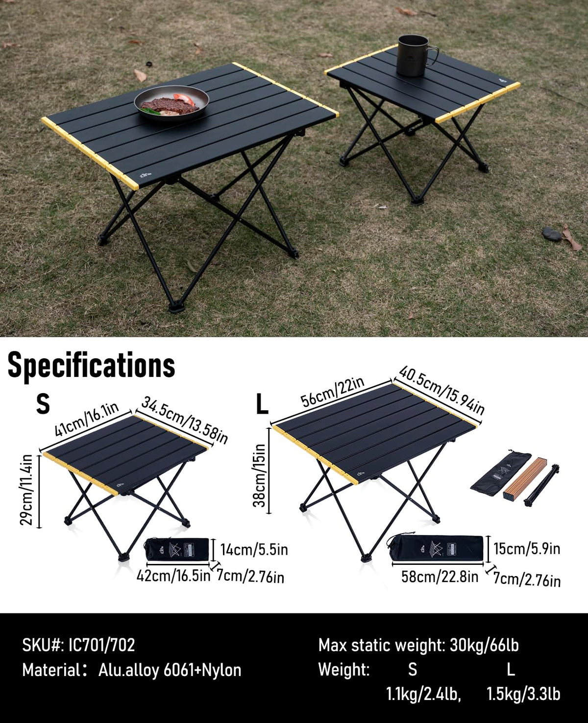 Ultralight Compact Camping Folding Table A77201