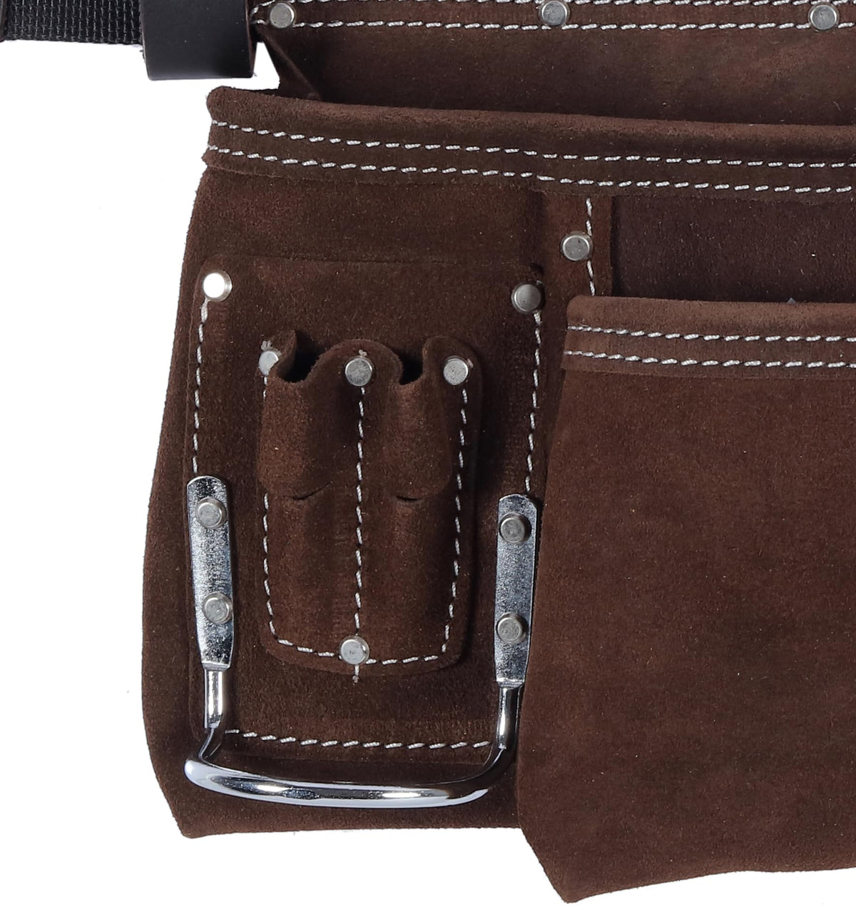 Brown Suede Leather 11-Pocket Tool Belt G90449