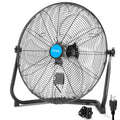 20-Inch High Velocity Industrial Floor Fan, 3500 CFM Metal Air Circulator, 3-Speed T614