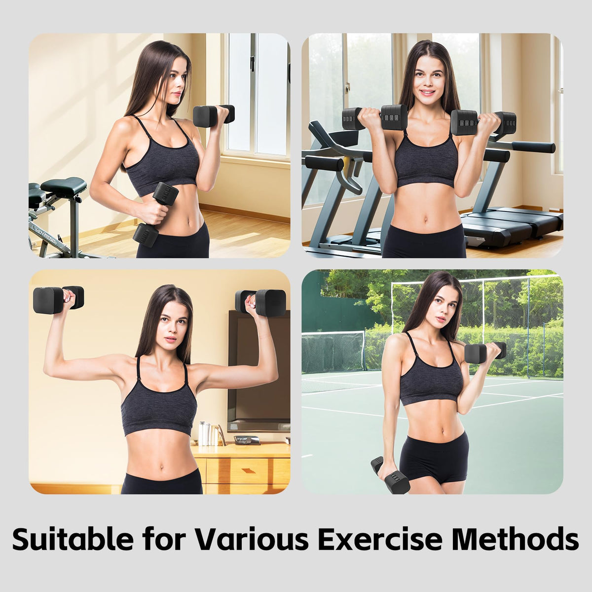 Adjustable Dumbbell Set of 2, 20 LB F4733