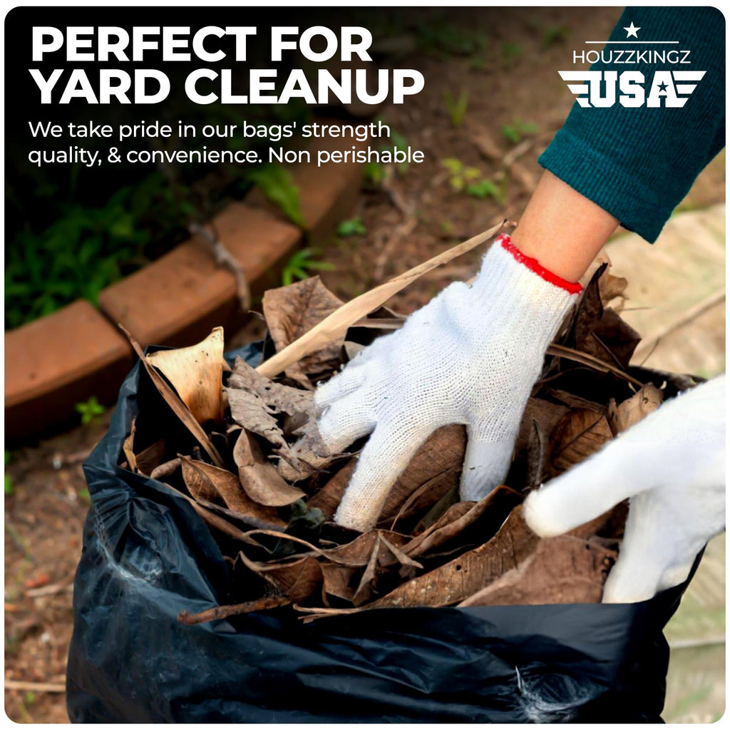55 Gallon 20 Black Heavy Duty Trash Bags P569824