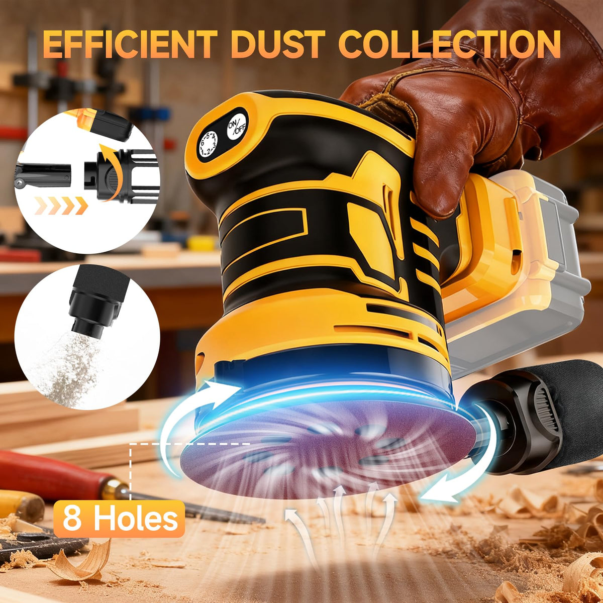 Cordless Random Orbital Sander F888