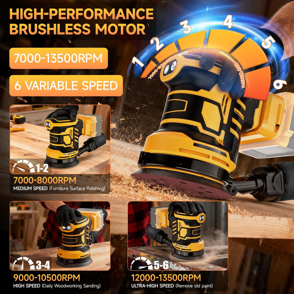 Cordless Random Orbital Sander F888