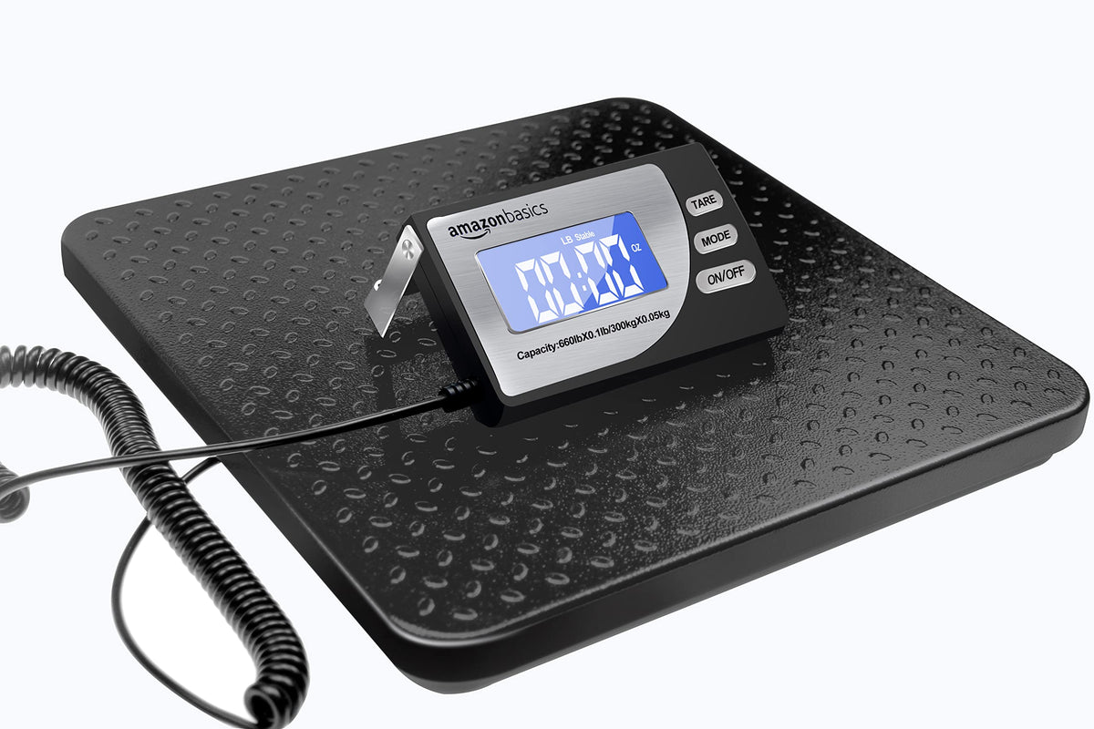660 lb Capacity Black Digital Postal Scale Q4996