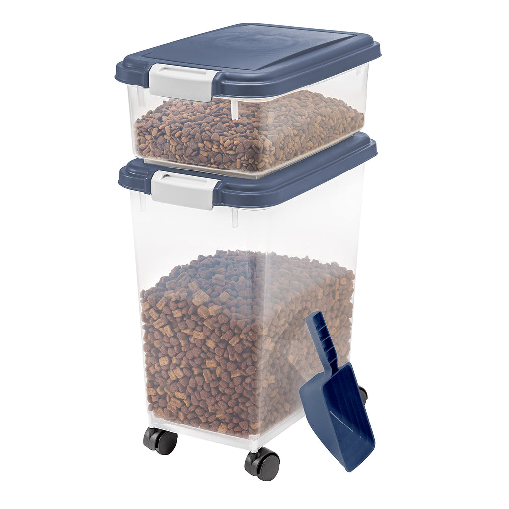 33qt + 12qt Airtight Pet Food Storage Container Combo with Scoop D669551