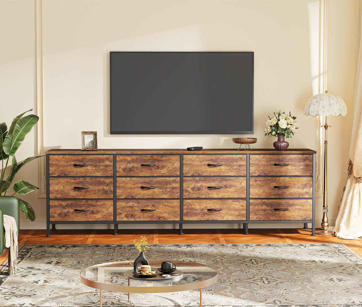 70 Inch 12 Fabric Drawer Dresser A675945