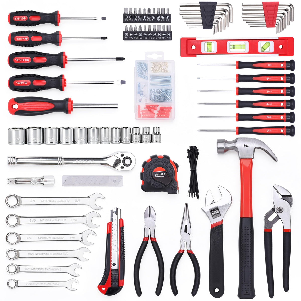 236-Piece Home Repairing Tool Set with Tool Bag N19071