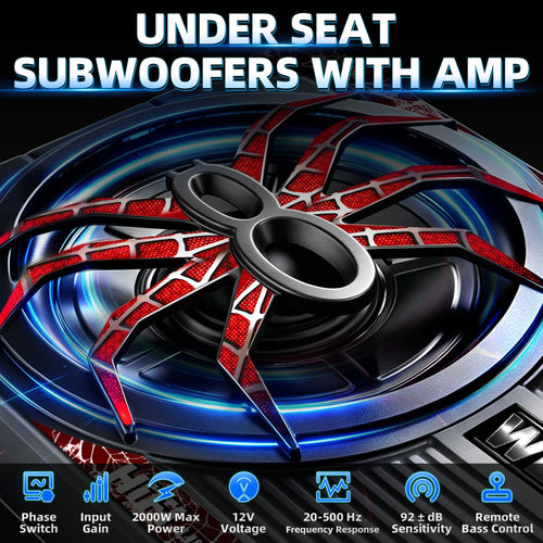 2000W 10" Under Seat Subwoofer with Amp Y724803