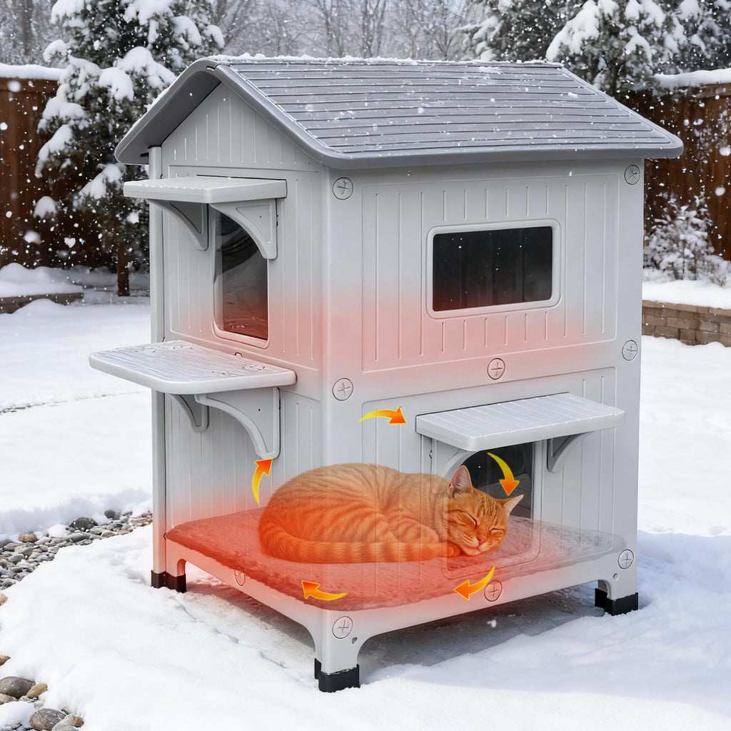 Insulated Outdoor Cat House W2432