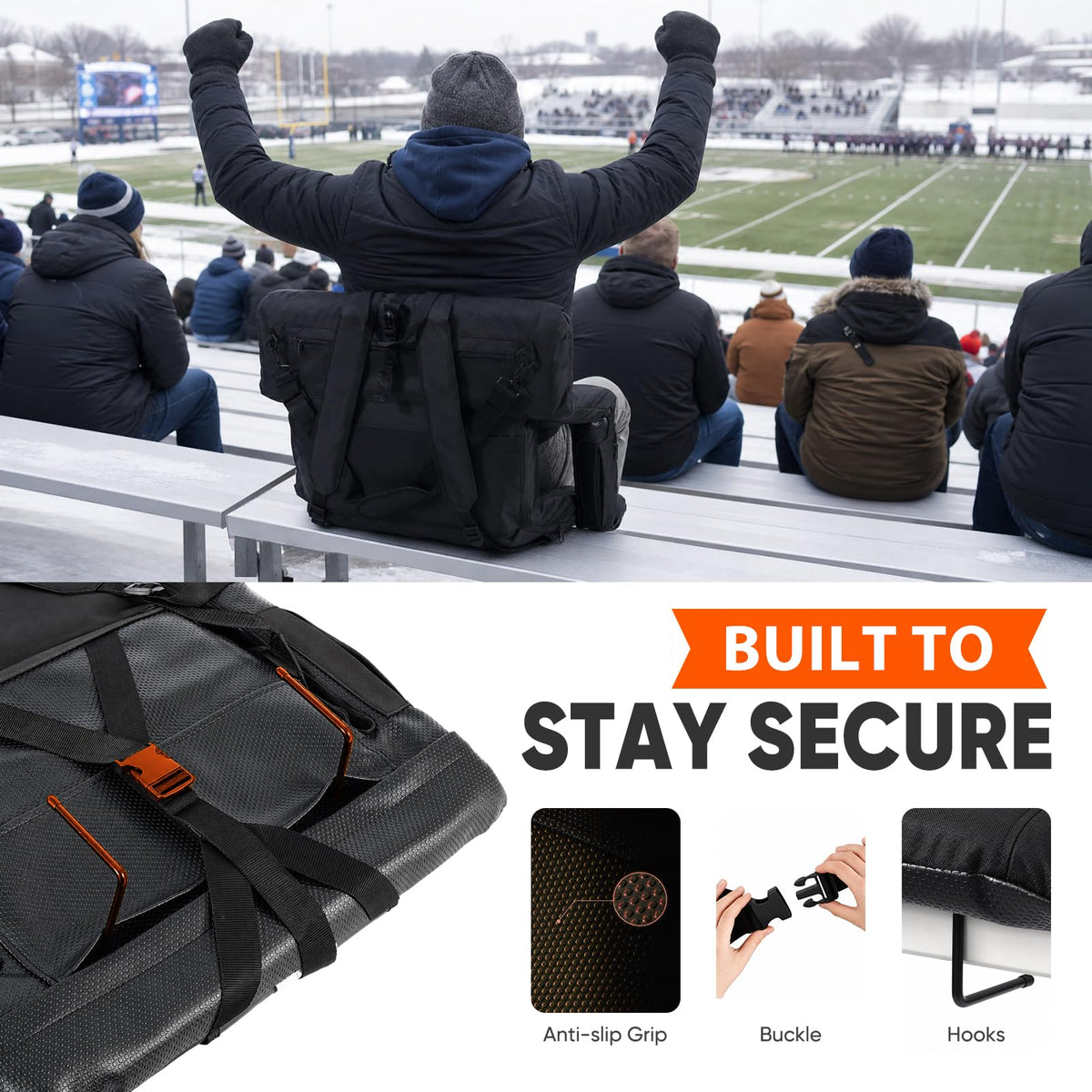 25" Extra Wide Stadium Seats with Back Support O6537